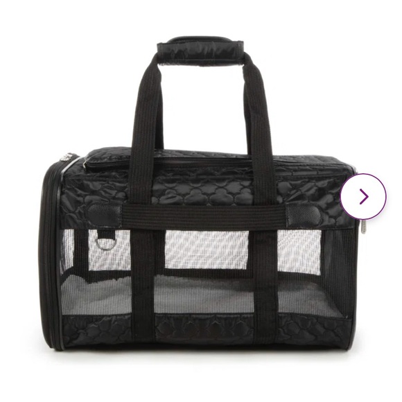 Sherpa Original Deluxe 19x11.75x11.5 Pet Carrier Black Lattice Large - Picture 1 of 13